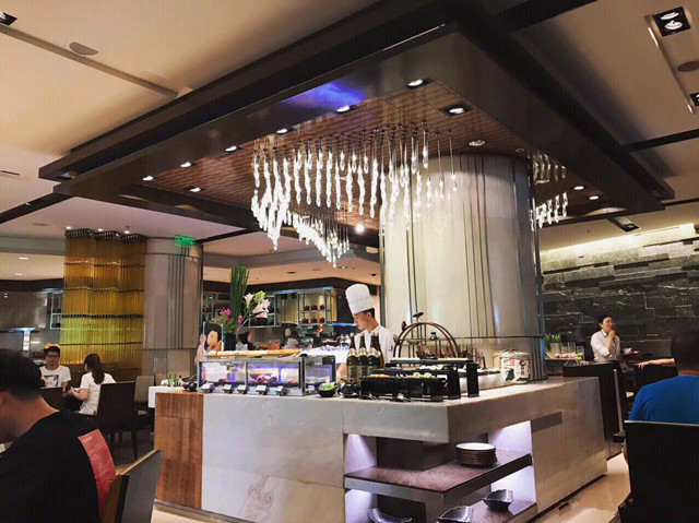 酒店设计自助餐使用不同款式大理石案例