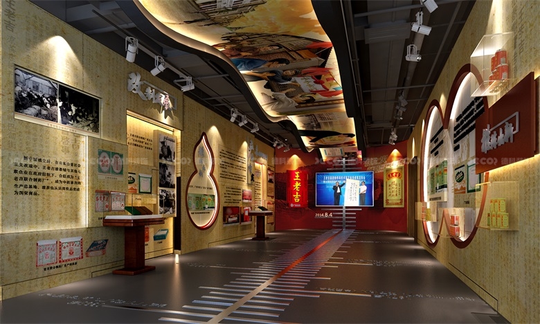 在企业展馆装修中，如何合理安排展示品的顺序和布局？